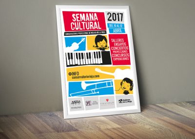 Cartel de la Semana Cultural 2017 del Conservatorio
