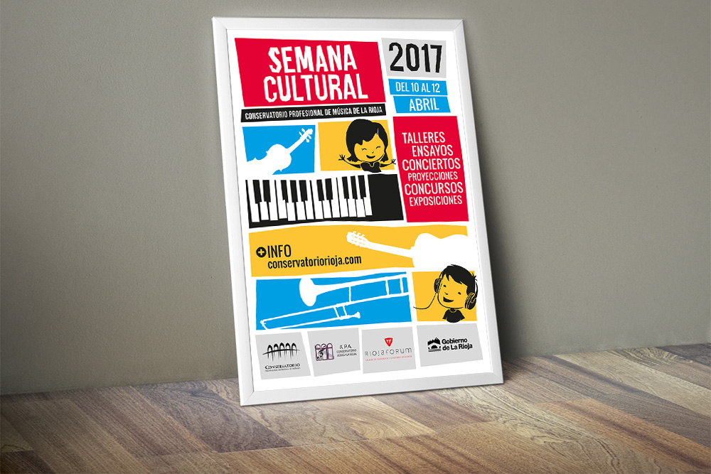 Cartel de la Semana Cultural 2017 del Conservatorio